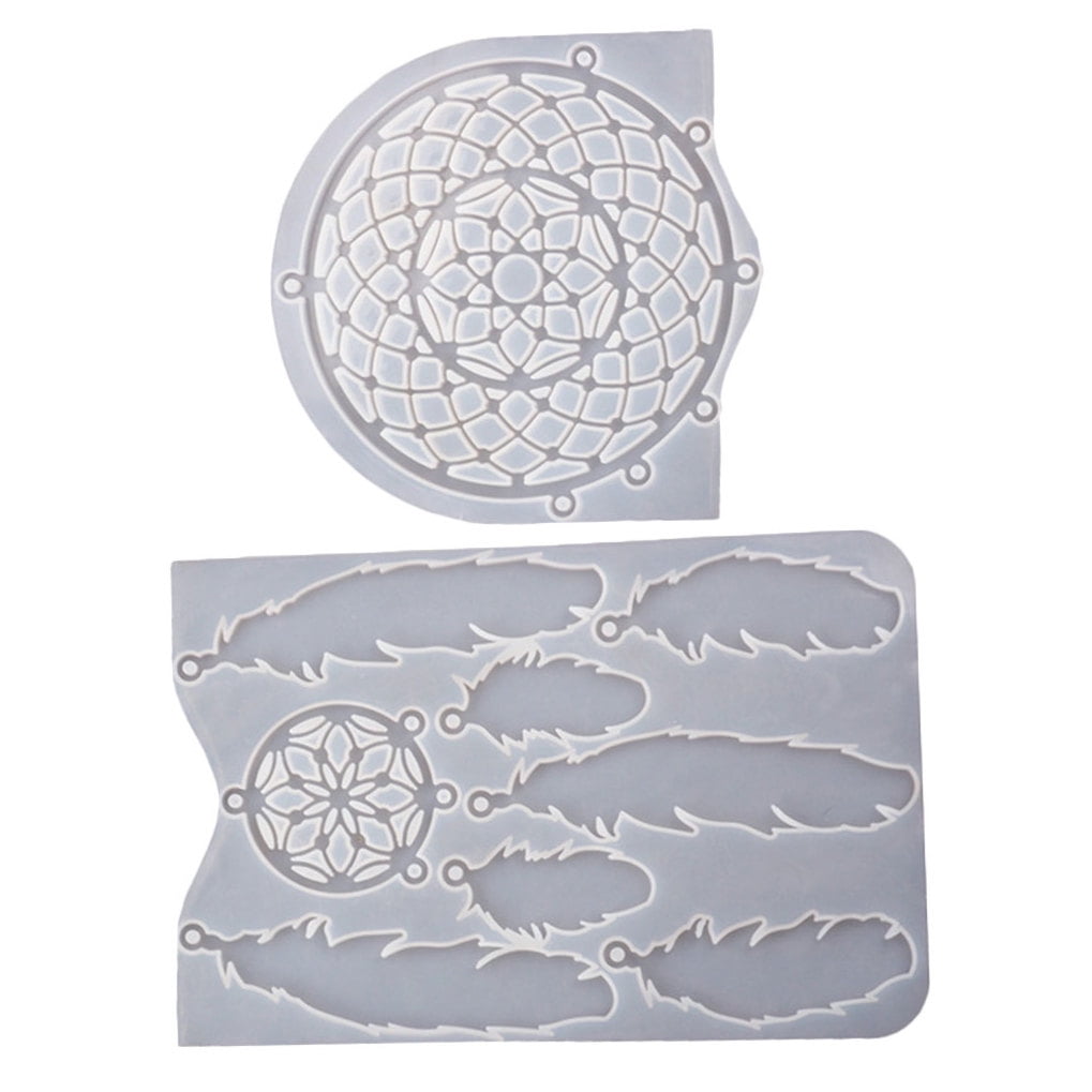 FOLOYORI Durable White Silicone Dream Catcher Mold for DIY Ornaments Easy to Use Perfect for Personal and Professional Use