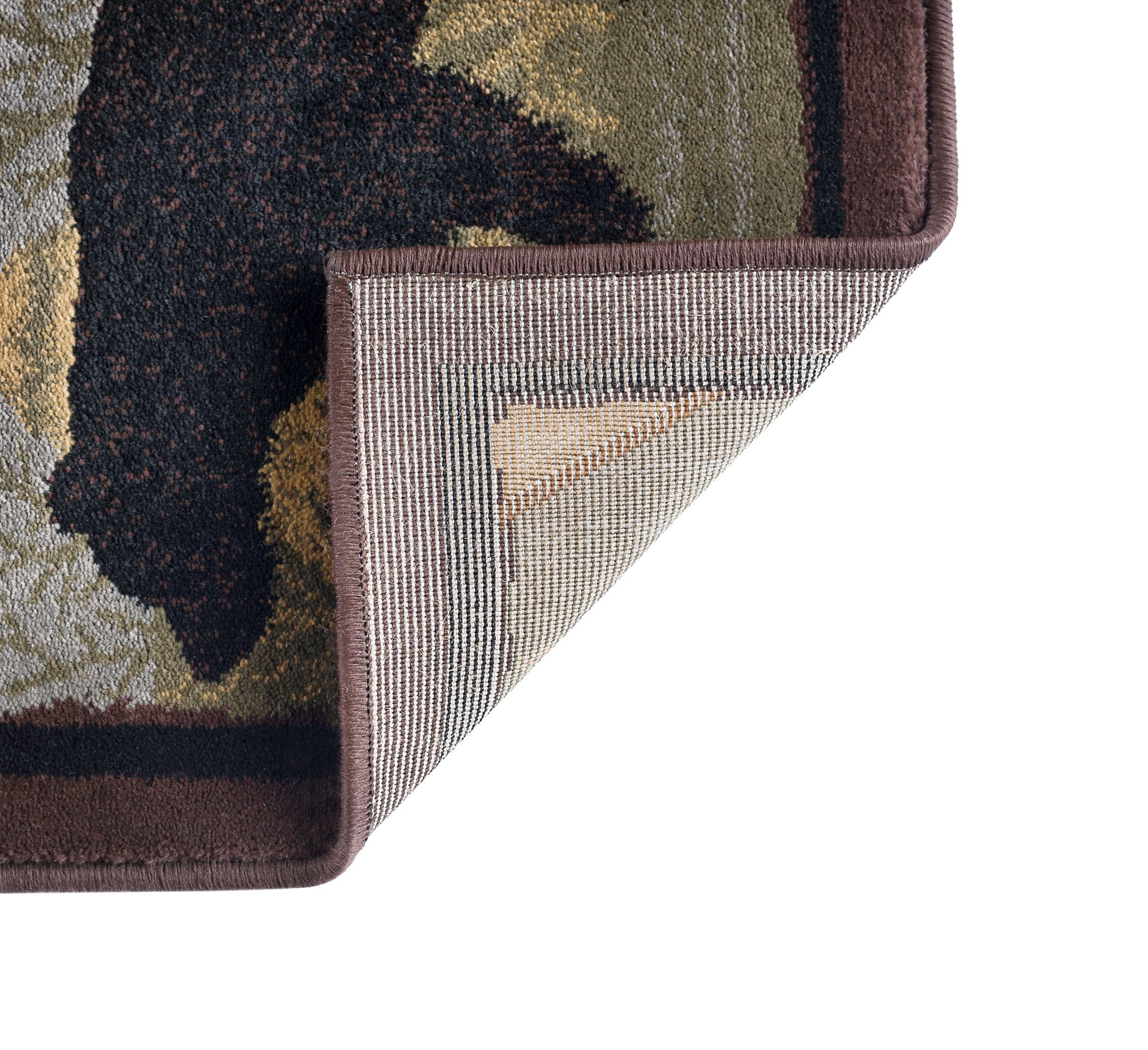 Nature Novelty 5' x 7' Multi-Color Polypropylene Indoor Area Rug