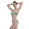 thumbnail image 6 of Picia Cute Dinosaur Women's High Waisted Bikini Scoop Neck Swimsuit Two Pieces Bathing Suit-Small, 6 of 8