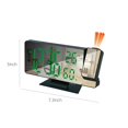 thumbnail image 3 of Clearance! VALSEEL Projection Alarm Clock, Multifunctional LED Temperature and Humidity Display, Intelligent Electronic Clock, Time Memory, Bedroom Desk Clock, 3 of 7