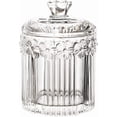 thumbnail image 1 of Crystal Glass Candy Dish Relief Flower Sugar Bowl Storage Jar with Lid, 1 of 7