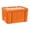 Orange, variant on PP Storage Box Durable Stackable Storage Containers Industrial Tote Bin for Toys Green