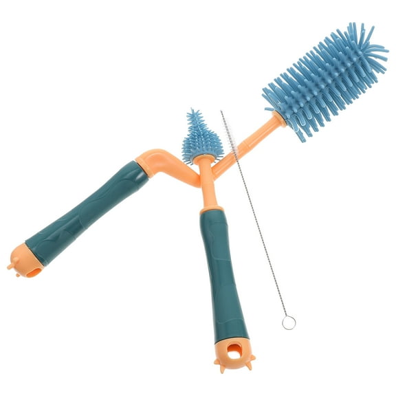 WEAVILUX Travel Bottle Brush Set Silicone Baby Set