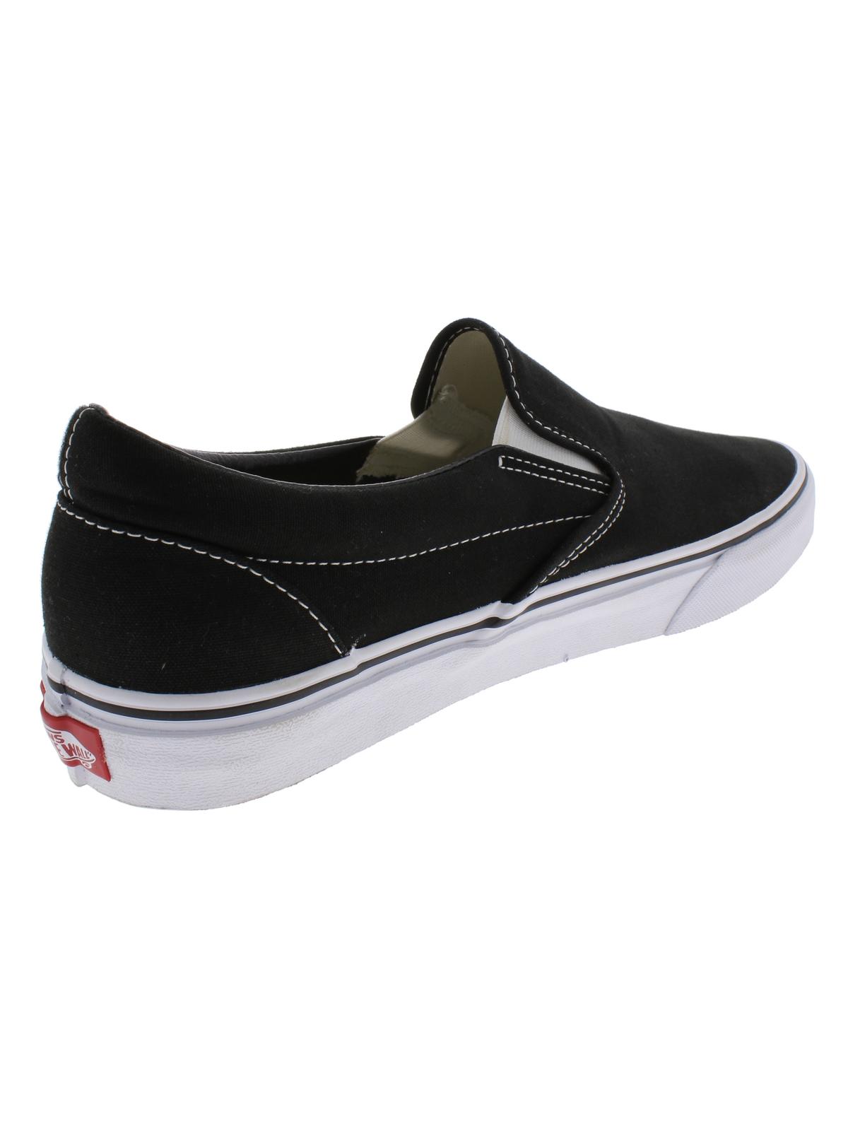 Vans Mens Classic Slip-On Canvas Low Top Casual Shoes Black 13 Medium (D) - image 2 of 2