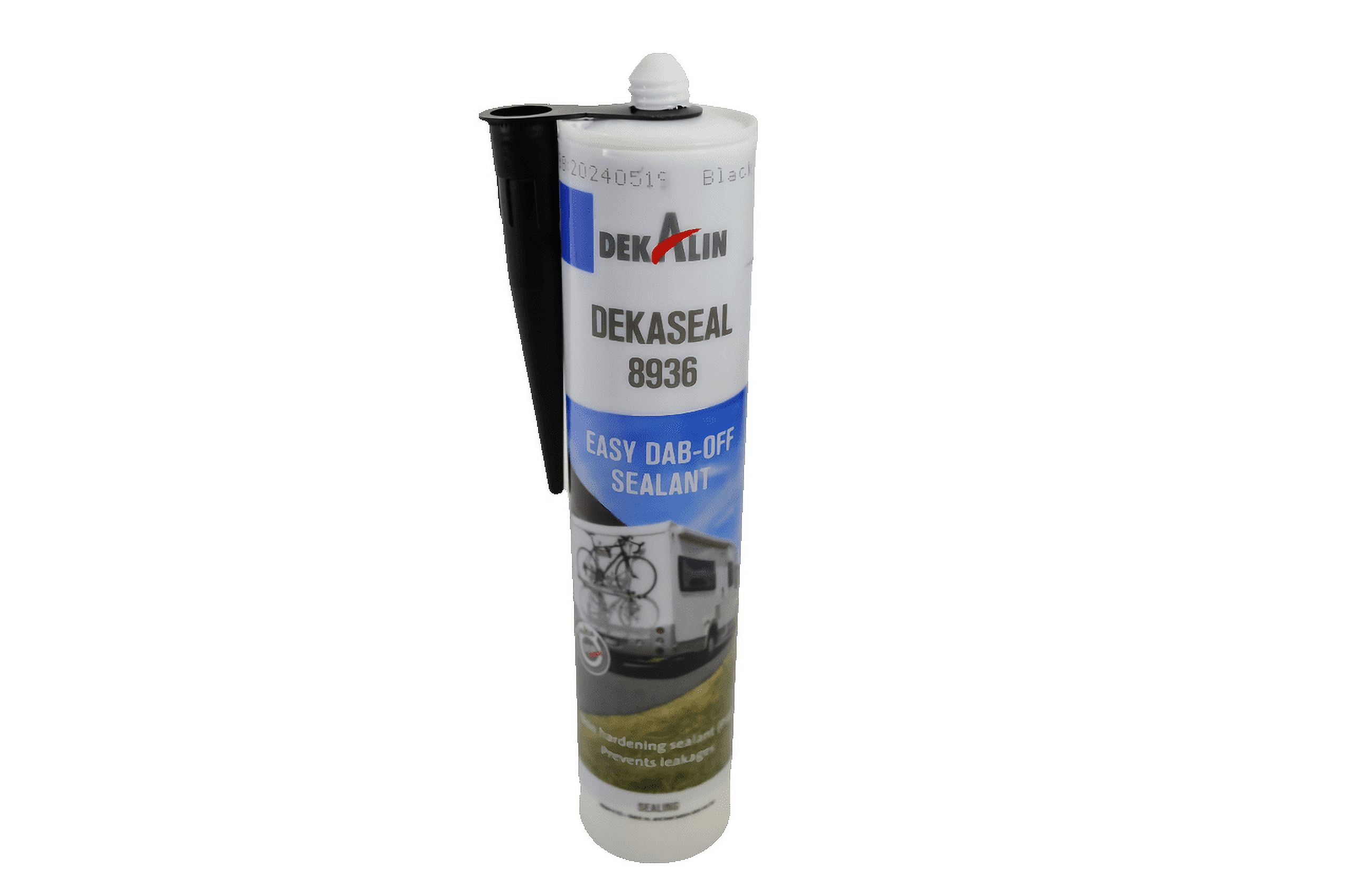 DEKALIN Dekaseal 8936 310ml Cartridge Plastic-Elastic Black Sealant /  Adhesive 1 Tube