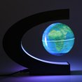 thumbnail image 3 of Floating World Map Globe, Floating Globe  Levitation Rotating Globe With Colorful LED Light US Plug Blue, 3 of 8