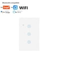 thumbnail image 3 of SPRING Commutateur Intelligent à Panneau Tactile Compatible Wi-Fi et Bluetooth Commande Vocale/par Application pour la Maison 3 Voies, 3 of 4