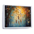 thumbnail image 2 of Designart "Blue Dream Catcher expressionist Whispers" Spiritual Floater Framed Wall Art Living Room, 2 of 7