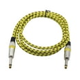thumbnail image 1 of unbranded Cable Para Instrumento Guitarra Y Bajo Amarillo Con Interior De Puro Y Conexión Directa, 1 of 2