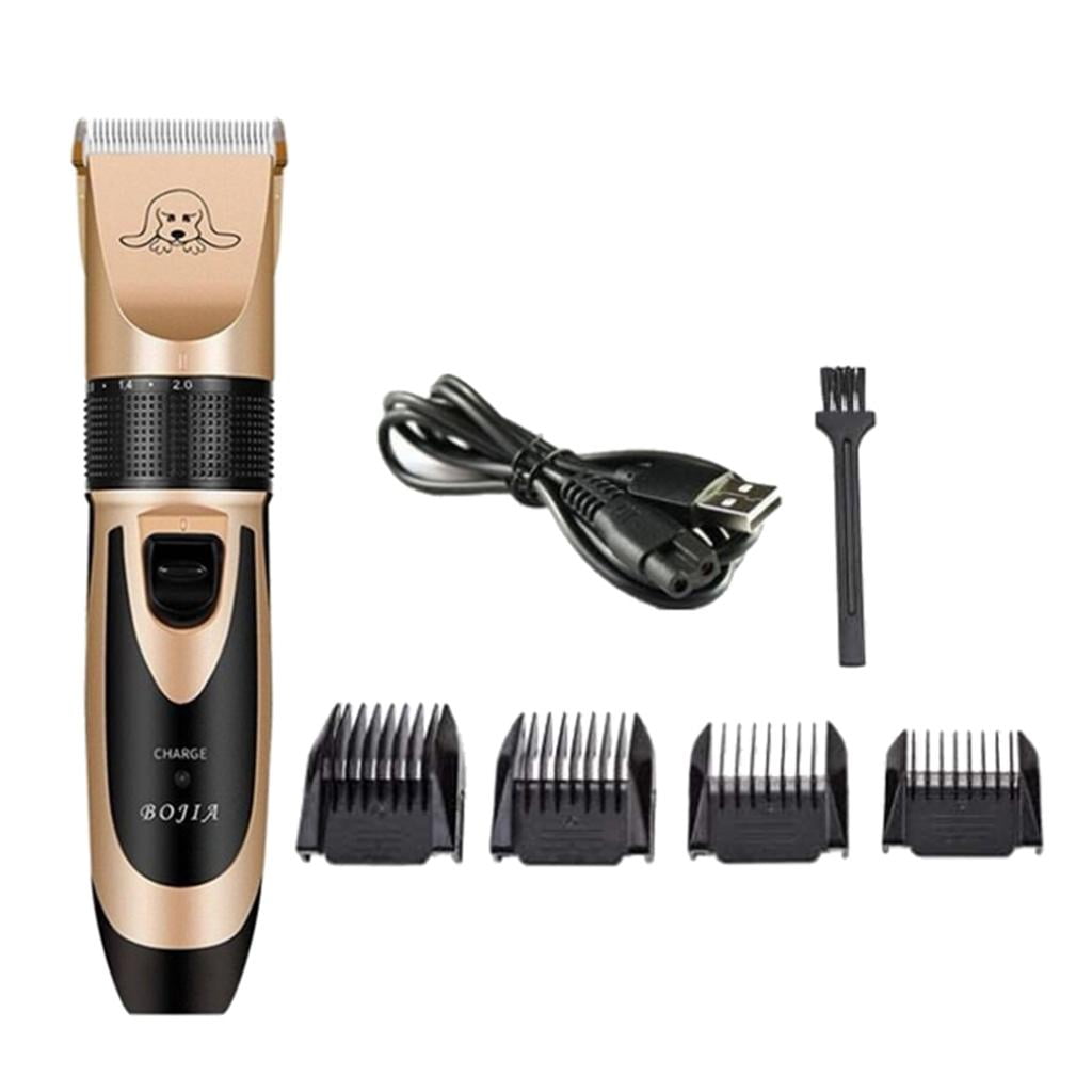 Dog Cats Hair Low Noise Clippers Grooming Tool 1200mAh 5-gear