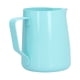 thumbnail image 2 of Jarra de espuma de leche con boca puntiaguda de 600 ml, taza de espuma de leche espesada de acero inoxidable para el hogar, color azul, 2 of 5