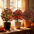thumbnail image 4 of 22 Inch Fall Topiary Ball Stake, UV Resistant Waterproof Faux Plant with Detachable Stake for Porch Garden Planter Decor, 1PC,#C, 4 of 8