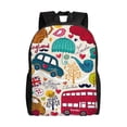 thumbnail image 1 of Fotbe London Symbols Mochila de Viaje para Laptop, Mochila Ejecutiva Delgada y Resistente 15.6", 1 of 8