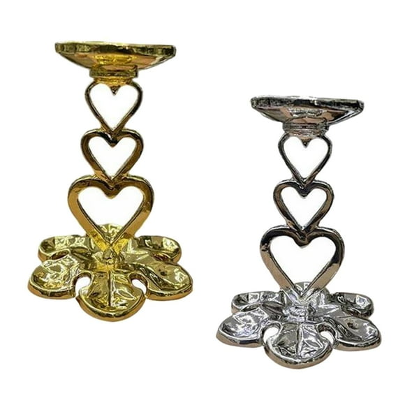 GUOOL 2 Piece Heart Petal Display Stand Suport Shelf for Fossils Minerals Coral Pieces