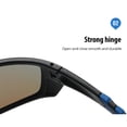 thumbnail image 3 of Wrap Around Design Full lens Polarized Reading Sunglasses for Men Driving Running Sports Reader Square Style Unisex, 3 of 6