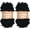 Black, variant on Minzimin 2 Pack (7.6 yds,3.5 oz Each Skein) Bulky Loop Yarn for Finger Knitting Soft,Off The Hook Loop Yarn,No-Needle Craft Chenille Yarn for Crocheting,Grey Tie Dye Hand-Knitting Yarn,