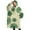 Green Tie Dye, variant on Oversized Wearable Blanket Hoodie,Colorful Tie Dye Starflower Pattern Sherpa Blanket Hoodie with Super Pockets,Super Warm Fuzzy Pullover for Women & Men