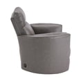 thumbnail image 6 of Home Square Leather Cordless Swivel Glider Recliner in Gray - Set of 2, 6 of 8
