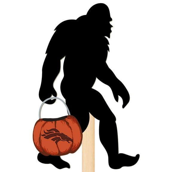 Denver Broncos 12" Bigfoot Halloween Yard Stake