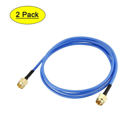 Uxcell SMA Male to SMA Male Coaxial Cable 50 ohm 0.9M/2.95Ft RG405 2 Pack