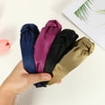 thumbnail image 7 of Unique Bargains Satin Knot Headband Hairband for Women 1.2 Inch Wide Brown, 7 of 7