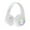 White, variant on Stitch Bluetooth Headphones, Wireless Headphones with Microphone Includes Aux Cord, Volume Reduced Kids Foldable Headphones for School, Home, or Travel