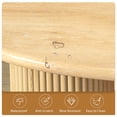thumbnail image 4 of Wirrytor 53 Inch Curved Desk, Oval Small Computer Desk with Sturdy Fluted Legs for Bedroom, Modern Luxury Corner Single Writing Vanity Desk, Home Office Corner Study Table Unit for Kids and Adults, 4 of 10