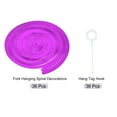 thumbnail image 3 of Unique Bargains Party Hanging Double Strip Streamer for Birthday,Wedding,Graduation Party  36Pcs(Dark Purple), 3 of 6