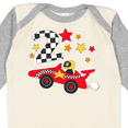 thumbnail image 4 of Inktastic Happy 2nd Birthday red racing car Boys or Girls Long Sleeve Baby Bodysuit, 4 of 5