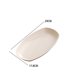 thumbnail image 3 of Unbreakable Dinnerware Straw Plate Food Platter Plate Cut-Resistant Smooth Rim For Everyday Use Parties Weddings 11.4×7×1In 1Set, 3 of 3