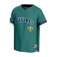 thumbnail image 2 of Youth GameDay Greats Teal UNC Wilmington Seahawks Baseball Jersey, 2 of 3