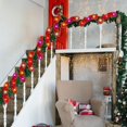 thumbnail image 6 of 16.4ft Christmas Prelit Tinsel Garland with 16.4ft 50 LED Lights Hanging Garland with Light Xmas Foil Garland for Tree Wedding Party Decoration(Warm White, Green), 6 of 9