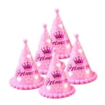 thumbnail image 3 of WEUVEB 12Pcs Pink Cake Birthday Party Cone Hats for Adults One Size Fits Most Festive Paper Hats, 3 of 6