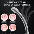 thumbnail image 6 of Titanium Alloy Ingrown Toenail Corrector & Pain Relief Aid - Specially Designed Ingrown Toenail & Corrector Removal Kit for Curved Nail Repair and Removal (0.59/0.67in), 6 of 6