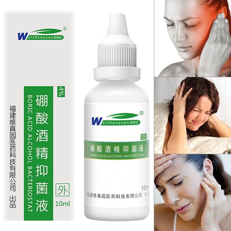alextreme 1 Pcs Ear Oil Boric Acid Alcohol Bacteriostat Softening Portable Effective 10Ml