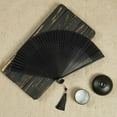 thumbnail image 4 of Elegant Paper Fans Set Handheld Folding Fan for Outdoor Party Zen Theme Decorative Accessories - Styling for Events Gatherings and Relaxation, 4 of 6