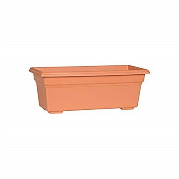 Novelty Countryside Durable Plastic Flower Box Planter, Terracotta, 24in