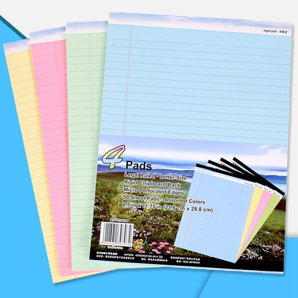 Note Pads, Small Legal Pads College Ruled Legal Notepads Lined Pads Writing Pads