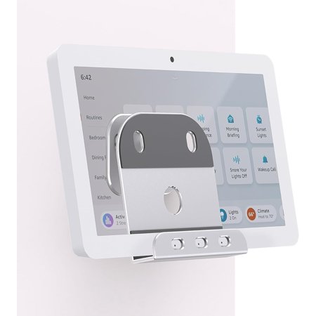 Mount for Echo Hub, Metal Alexa Echo Hub Wall Mount, with Multiple Anti-Slip Pads, Swivel and Tilt Mounting Bracket