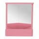 thumbnail image 1 of Espejo invertido de 23 x 19 cm para maquillaje, ideal como regalo creativo para mujer. rosa, 1 of 9