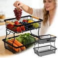 thumbnail image 2 of SIfdSeng Sturdy Fruit Rack Countertop Organizer Kitchen Food Pantry Display Storage, 2 of 4