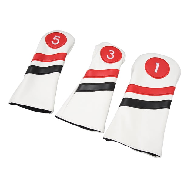 Fundas para palos de golf Fundas para cabezas de golf Juego completo de fundas para palos de golf Protección blanca