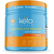 Keto Vitals Keto Electrolytes Powder for Hydration, Sleep, Energy, Muscle Function Mango