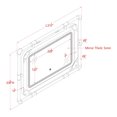 thumbnail image 6 of Inyo Metal Wall Mirror with LED Light, Dark Brown, 6 of 6