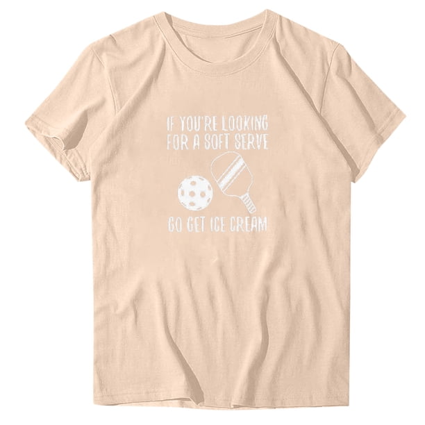 Blusas de Manga Corta para las Mujeres Divertido Impreso Cuello Redondo Tee, Vintage Humor Gráfico Blusas de Primavera para las Mujeres