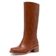 thumbnail image 1 of Botas hasta la rodilla JOKACEAR Saddle para mujer, tacón grueso, 1 of 6