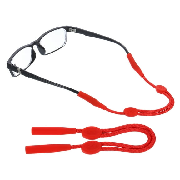Uxcell Adjustable Glasses Straps No Tail Eyewear Retainer, Red