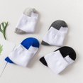 thumbnail image 3 of 4 Pairs Kids Boys Cotton Crew Socks Toddler Soft Comfort Ankle Socks for Little/Big Boys 3-14 Years, 3 of 9