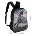 thumbnail image 2 of Motocross Sucio Moto de Cross-theme Backpack, Campus style schoolbag Bookbag with Adjustable Shoulder Straps And Large Zip Compartment, Unisex Travel Bags., 2 of 6