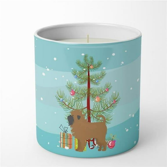 Carolines Treasures CK3439CDL 3.75 x 3.25 in. Unisex Tan Affenpinscher Christmas Tree 10 oz Decorative Soy Candle
